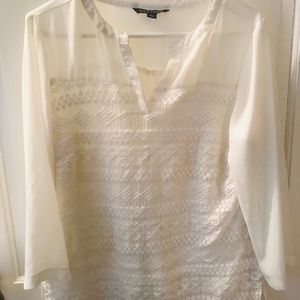 Women’s Large Cream Dress Shirt